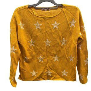 Yellow Star Print Sweater Philosophy Republic Clothing Womens Small